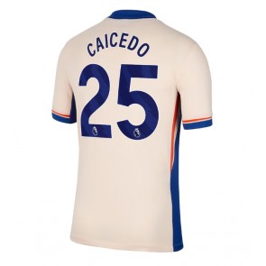 Chelsea Moises Caicedo #25 Venkovní Dres 2024-25 Krátký Rukáv
